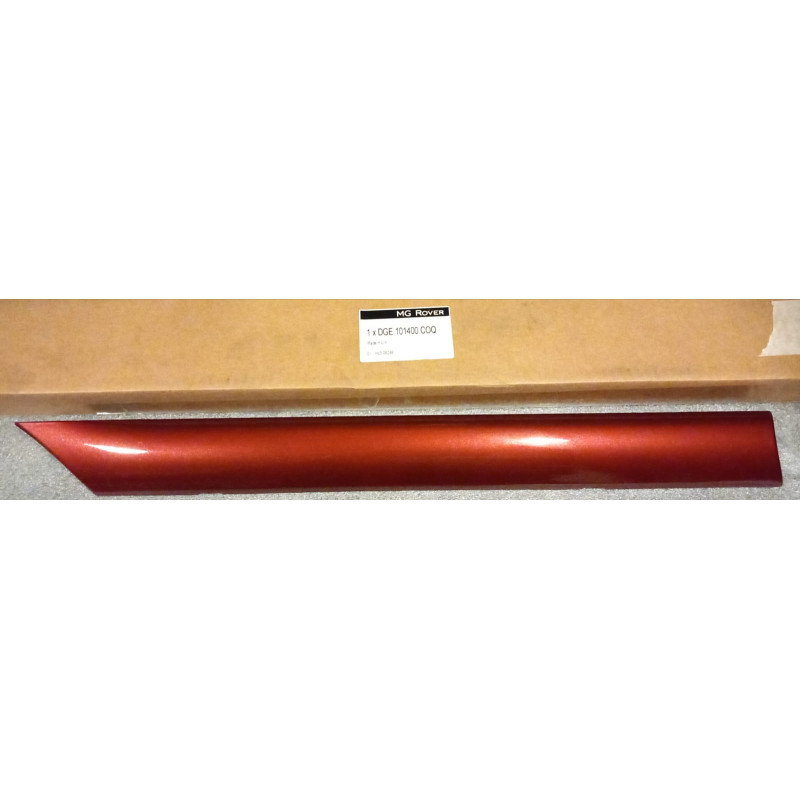 Rubbing Strip - Rear - Drivers Side - Nightfire Red COQ - New - DGE101400COQ [Rover 200 Coupe]
