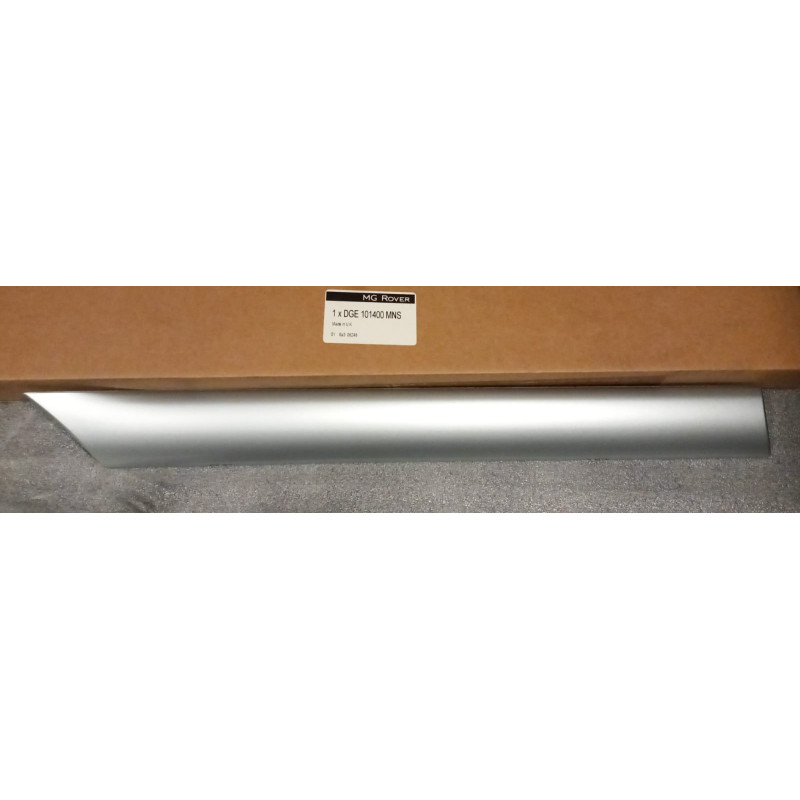 Rover Coupe Drivers Side Rear Rubbing Strip - Quicksilver 2 Silver MNS - New - DGE101400MNS