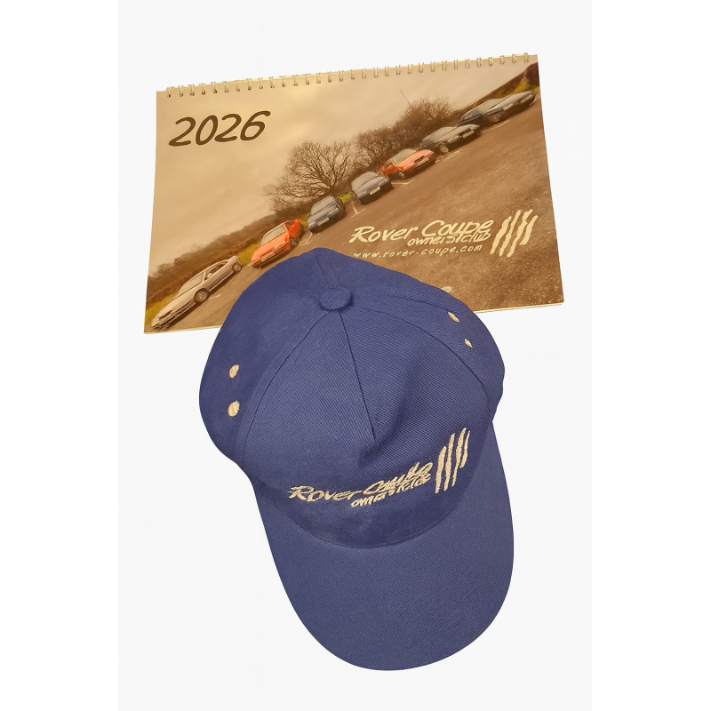 2026 Calendar & Baseball Cap (Blue) Package