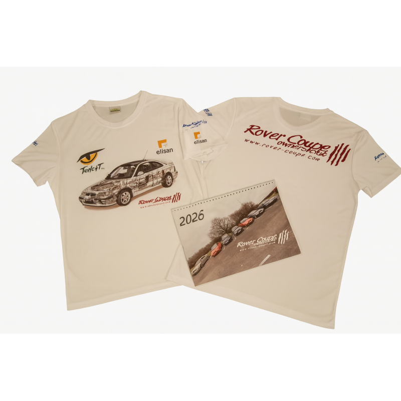2026 Calendar & Rover Coupe "Cutaway" T-Shirt