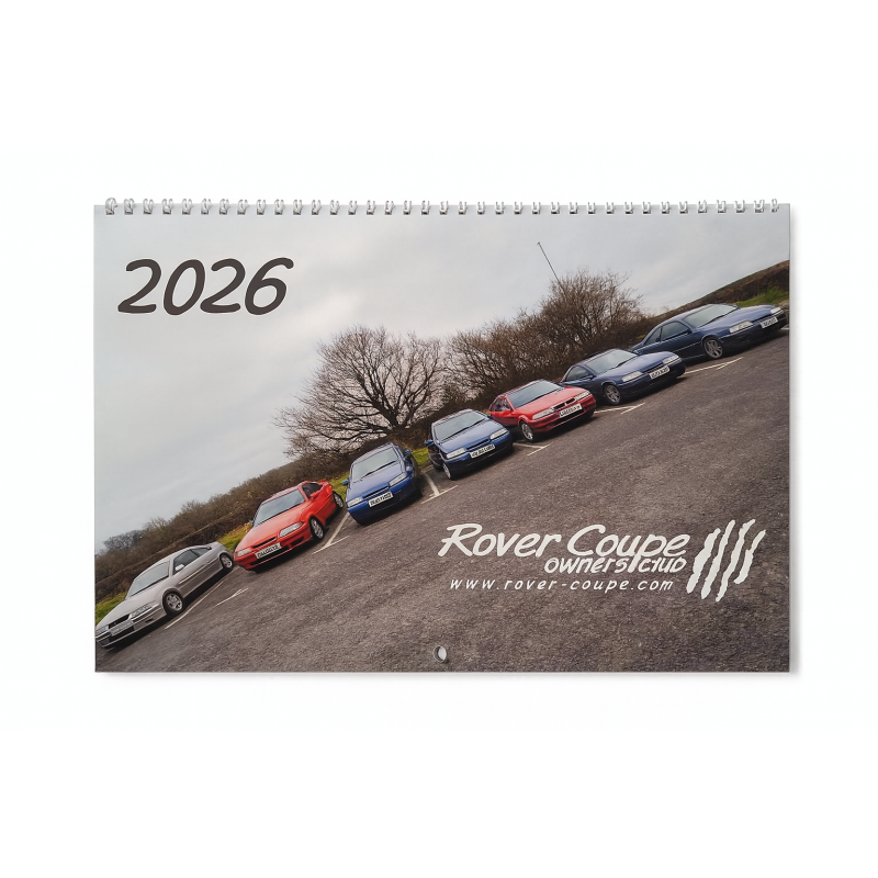 Rover Coupe Owners Club Official Calendar 2026